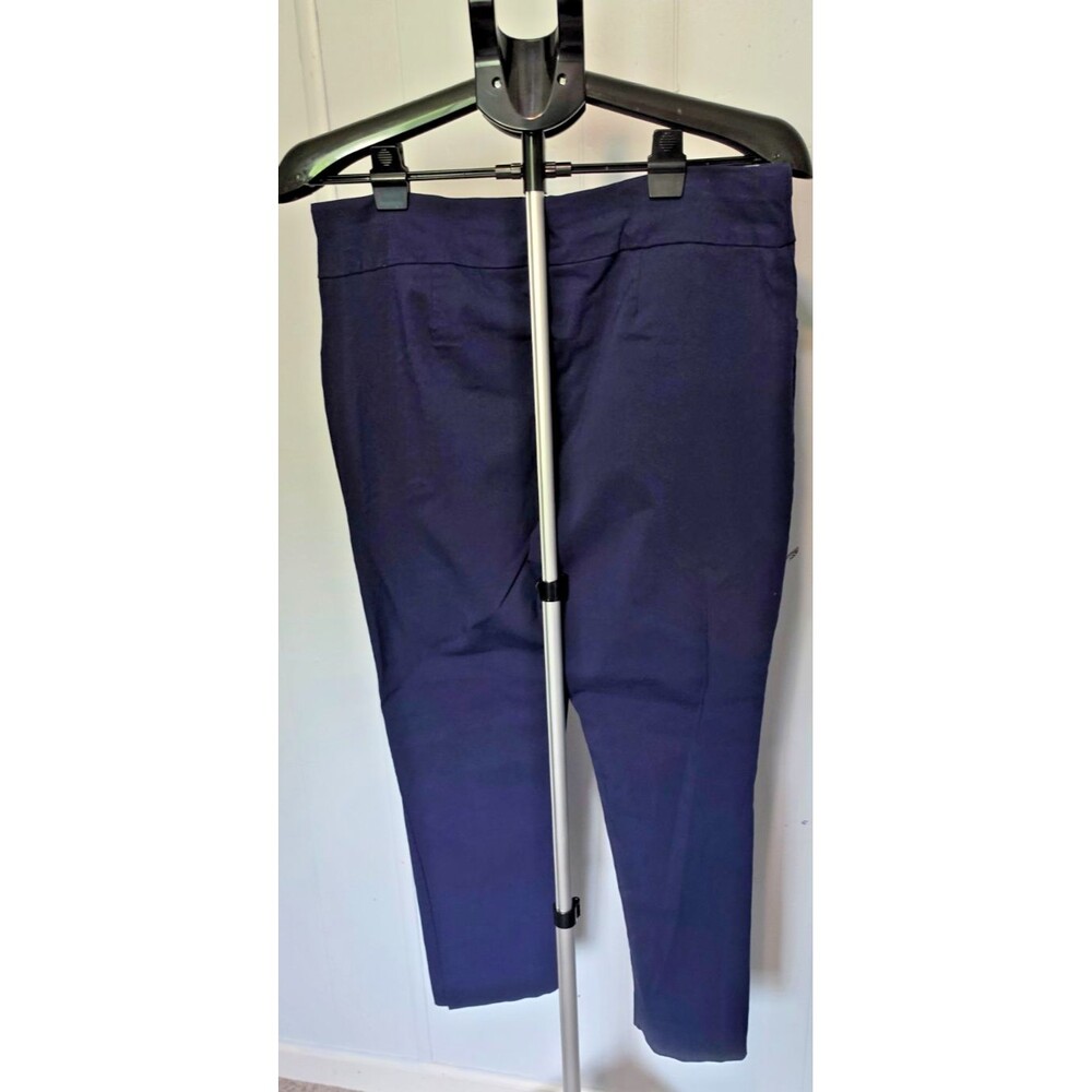 Chico's Chicos Perfect Stretch Navy Blue Pants Ankle Size 2.5 Approx 12-14 - Picture 2 of 3